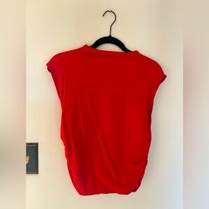 Abercrombie red Paloma top- L